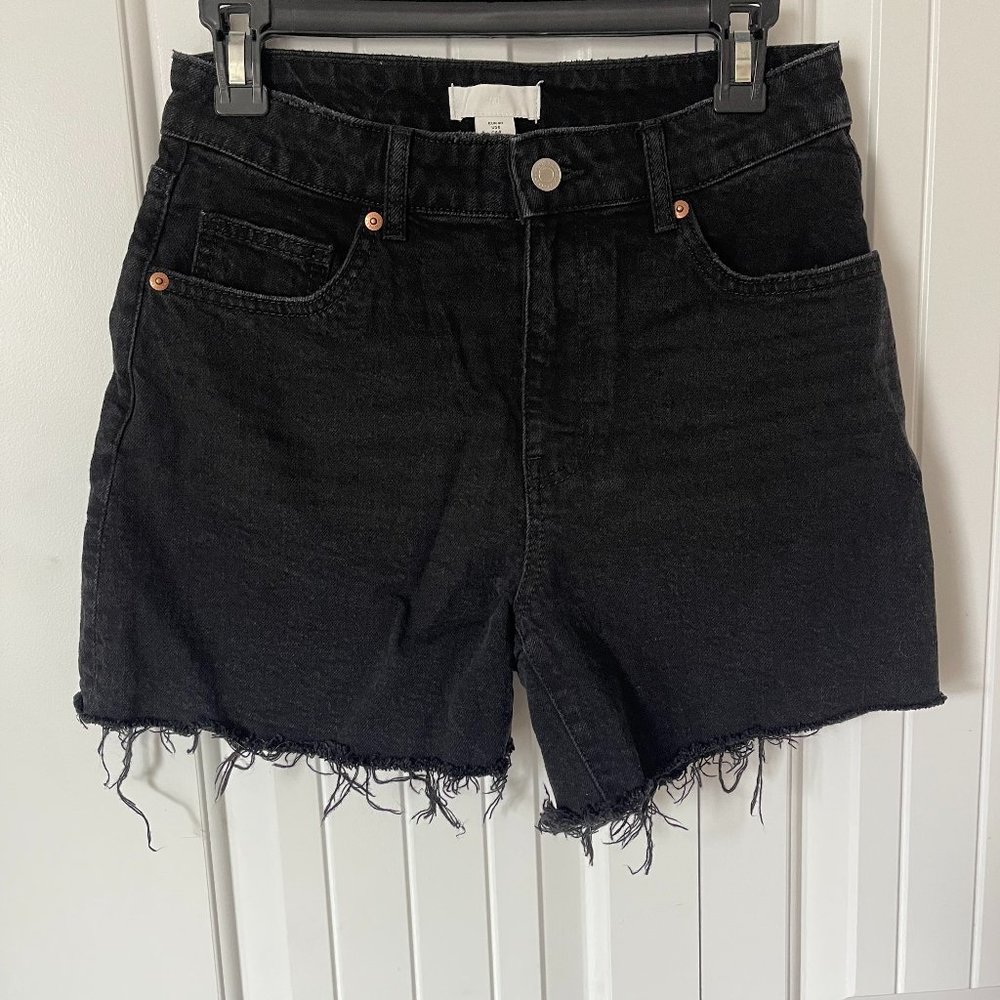 H&M High Waist Jean Shorts Size 8